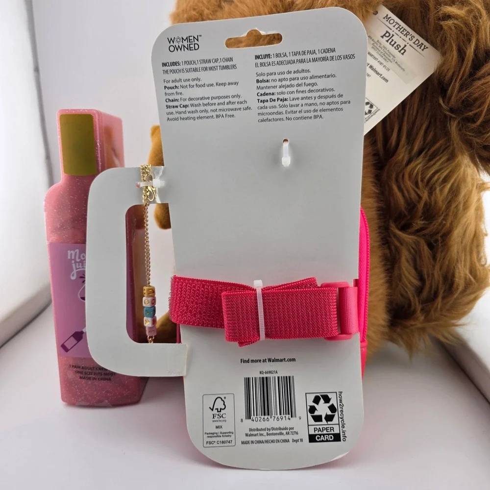 Celebrate‎ Mothers Day Squirrel Plush With Mom Flower Socks And Tumbler Set